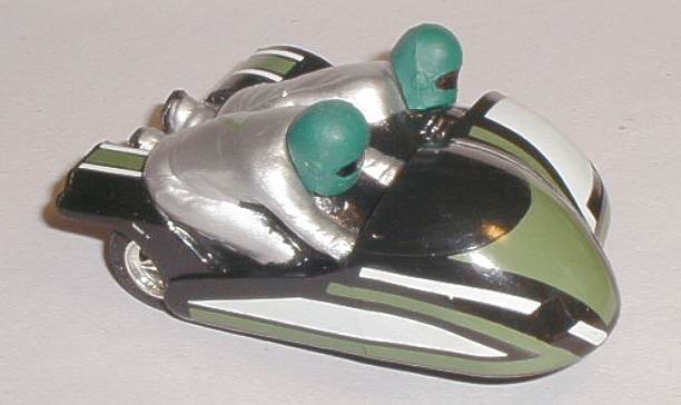 Vintage Scalextric C282 Racing Motorcycle Sidecar Combo Classic Green for sale online 
