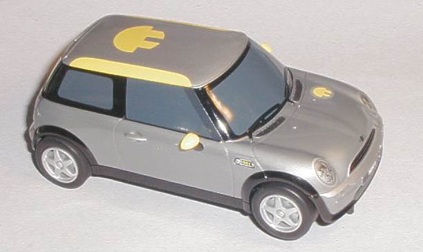 Scalextric car BMW Mini Cooper E
