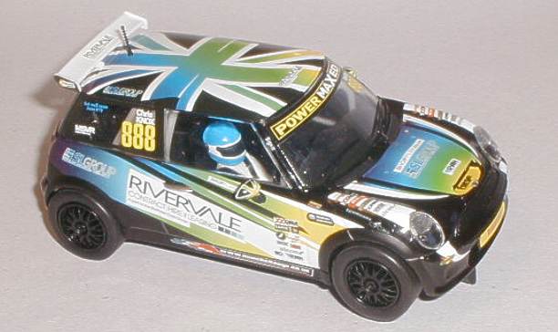 Scalextric car C3606 BMW Mini Cooper Chris Knox