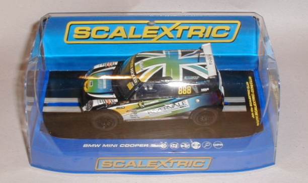 Scalextric car C3606 BMW Mini Cooper Chris Knox