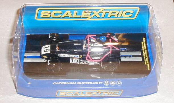Scalextric car C3647 Caterham superlight