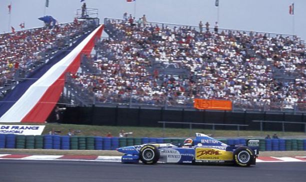 Michael Schumacher at the French Grand Prix on July 2nd 1995