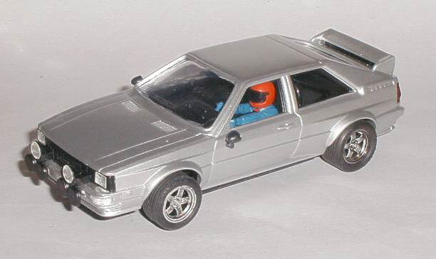 Scalextric car Audi Quattro 4x4 in silver