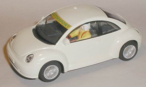 Scalextric car VW Beetle in white