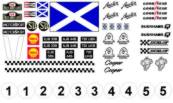Decal kit for Scalextric Mini Cooper