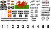 Decal kit for Scalextric Mini Cooper