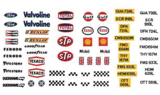 car decal sheet