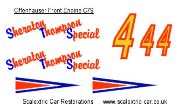 Scalextric 1/32 Brabham BT44 #7 F1 Sticker Set – Plastic, Made In France, DCS029