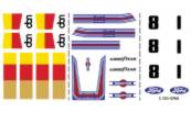 Water slip car decals for the classic Scalextric C123 UOP Shadow and C120 Brabham Martini
