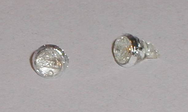 Vintage Scalextric spares Ferrari 250GT headlight lenses