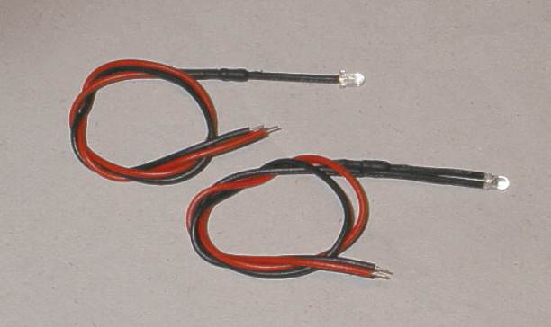 Scalextric spares 12 Volt red LEDs 3mm