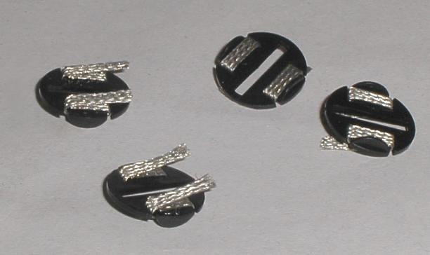 Scalextric spares - Round guide plate G38 with braids for Scalextric cars