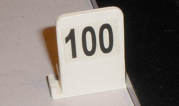 Scalextric trackside sign distance 100