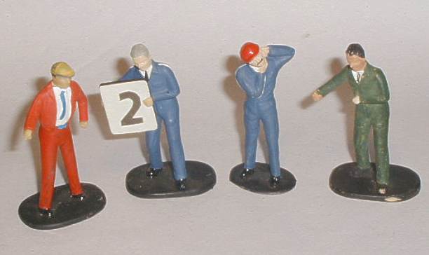 Scalextric layout trackside figures